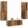 Image de vidaXL Meubles TV muraux 3 pcs vieux bois bois d'ingÃ©nierie