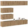 Image de vidaXL Ensemble de meuble TV mural 6 pcs chÃªne artisanal