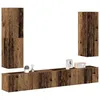 Image de vidaXL Ensemble de meuble TV mural 4 pcs vieux bois bois d'ingénierie3329153