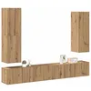 Image de vidaXL Ensemble de meuble TV mural 4 pcs chÃªne artisanal