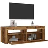 Image de vidaXL Tables de chevet 2 pcs avec LED vieux bois 60x35x40 cm3329161