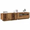 Image de vidaXL Meuble TV avec lumières LED chêne artisanal bois d'ingénierie3329164