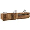 Image de vidaXL Meuble TV avec lumières LED vieux bois bois d'ingénierie3329165