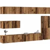 Image de Vidaxl Ensemble De Meuble Tv Mural 7 Pcs Vieux Bois Bois D'ingénierie
