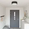 Image de Plafonnier Vidaxl Noir Ã 38 Cm En Tissu E27