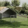 Image de Vidaxl Niche D'extérieur Pour Chien Enclos 6x3x1,9 M Acier Galvanisé