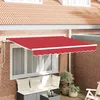Image de vidaXL Vidaxl Tissu De Remplacement Pour Auvent Pour Cadre De 3,5 X 2,5 M Rouge