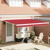 Image de vidaXL Vidaxl Tissu D'auvent De Rechange Pour Cadre 4x3.5 M Rouge