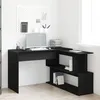 Image de vidaXL Bureau Vidaxl Noir Chêne 200x50x76 Cm En Bois D'ingénierie