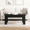 Image de Table basse vidaXL noire en bois d'ingÃ©nierie 100x60x42 cm