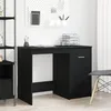 Image de vidaXL Bureau Vidaxl Noir Chêne 100x50x76 Cm Bois D'ingénierie