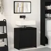 Image de Meuble de Salle de Bain vidaXL avec Miroir ChÃªne Noir 60x33x61cm en Bois d'ingÃ©nierie