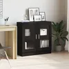 Image de BibliothÃ¨que vidaXL ChÃªne Noir 82,5x30,5x80 cm en bois d'ingÃ©nierie