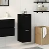 Image de vidaXL Armoire De Salle De Bain Murale Vidaxl En Chêne Noir 30x30x80 Cm En Bois