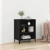 Image de Buffet vidaXL noir en chÃªne 57x35x70 cm en bois reconstituÃ©