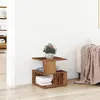Image de vidaXL Table D'appoint Vidaxl En Bois Usé 40x40x40 Cm En Bois Reconstitué