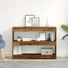 Image de BibliothÃ¨que/Paravent vidaXL en bois vieilli, 100x30x72 cm, FabriquÃ© en bois reconstituÃ©