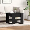 Image de Table basse en chÃªne noir 55,5x55x45 cm en bois d'ingÃ©nierie