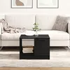 Image de Table basse vidaXL ChÃªne noir 50x50x36 cm Bois d'ingÃ©nierie