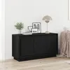 Image de vidaXL Buffet Bois Noir 102x35x55 cm Bois D'ingÃ©nierie