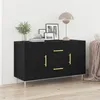 Image de Buffet vidaXL en ChÃªne Noir 100x36x60 cm en Bois d'IngÃ©nierie