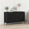 Image de Buffet vidaXL Noir ChÃªne 100x36x60 cm Bois d'ingÃ©nierie