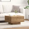 Image de Table Basse Vidaxl Artisian En ChÃªne 55x55x31 Cm En Bois D'ingÃ©nierie