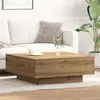 Image de Table basse vidaXL Artisian en chÃªne 80x80x31 cm en bois reconstituÃ©