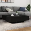 Image de Table basse vidaXL avec lumiÃ¨res LED ChÃªne noir 100x100x31 cm