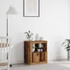 Image de Buffet Vidaxl Avec LumiÃ¨res Led En Vieux Bois 60,5x37x67 Cm