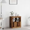Image de Buffet Vidaxl Avec LumiÃ¨res Led En Bois Ancien 60x37x67 Cm
