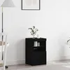 Image de Buffet vidaXL avec Ã©clairage LED ChÃªne noir 41x37x67 cm