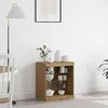 Image de Buffet Vidaxl Avec LumiÃ¨res Led ChÃªne Artisan 60,5x37x67 Cm