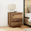 Image de Tables De Chevet Vidaxl Avec LumiÃ¨res Led 2 Pcs Bois Ancien 45x40x55 Cm