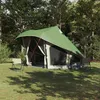 Image de vidaXL Vidaxl Tente Familiale Tipi Verte Pour 10 Personnes, Imperméable
