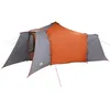 Image de vidaXL Vidaxl Tente Avec Toit Avec Évent Gris Et Orange 492 X 492 X 275 Cm Polyester
