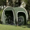 Image de vidaXL Vidaxl Tente De Rangement Pour Vélos Avec Toit Vert 218 X 156 X 180 Cm