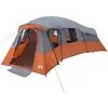 Image de Vidaxl Tente Gris Et Orange Large Polyester