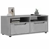 Image de vidaXL Meuble TV VISNES gris béton 100x40x38 cm bois d'ingénierie4108294
