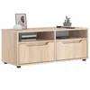 Image de vidaXL Meuble TV VISNES chêne sonoma 100x40x38 cm bois d'ingénierie4108295