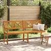 Image de Vidaxl Banc De Jardin 180x56x90 Cm En Bois Massif D'acacia