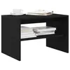 Image de vidaXL Meuble TV chêne noir 60x40x40 cm bois d'ingénierie859101