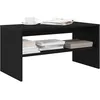 Image de vidaXL Meuble TV chÃªne noir 80x40x40 cm bois d'ingÃ©nierie