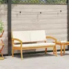 Image de Banc De Jardin Vidaxl Avec Coussins 115x70x72 Cm En Bois D'acacia