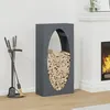 Image de vidaXL Portant de bois chauffage anthracite 50x23x100 cm864183