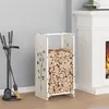 Image de vidaXL Portant de bois chauffage blanc 40x30x80 cm864220