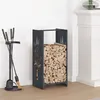 Image de vidaXL Portant de bois chauffage anthracite 40x30x80 cm864227