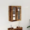 Image de Armoire Murale Vidaxl Avec Portes En Verre Bois Ancien 69,5x34x90 Cm