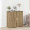 Image de Buffet Vidaxl Artisan En ChÃªne 79x38x80 Cm En Bois D'ingÃ©nierie