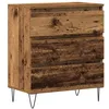 Image de Buffet Vidaxl Avec Tiroirs En Bois Ancien 60x35x70 Cm En Bois D'ingÃ©nierie